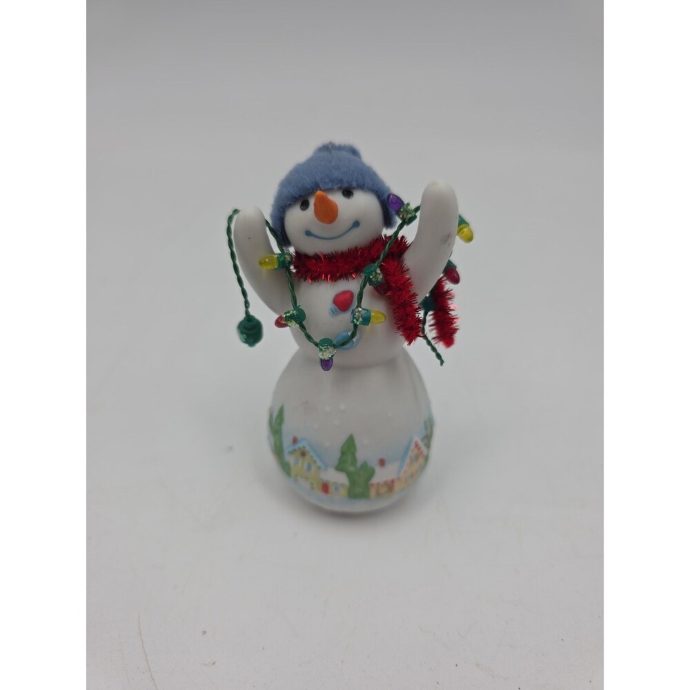 Hallmark Keepsake Christmas Ornament 2008 Louie D Lightly Snowtop Lodge Snowman